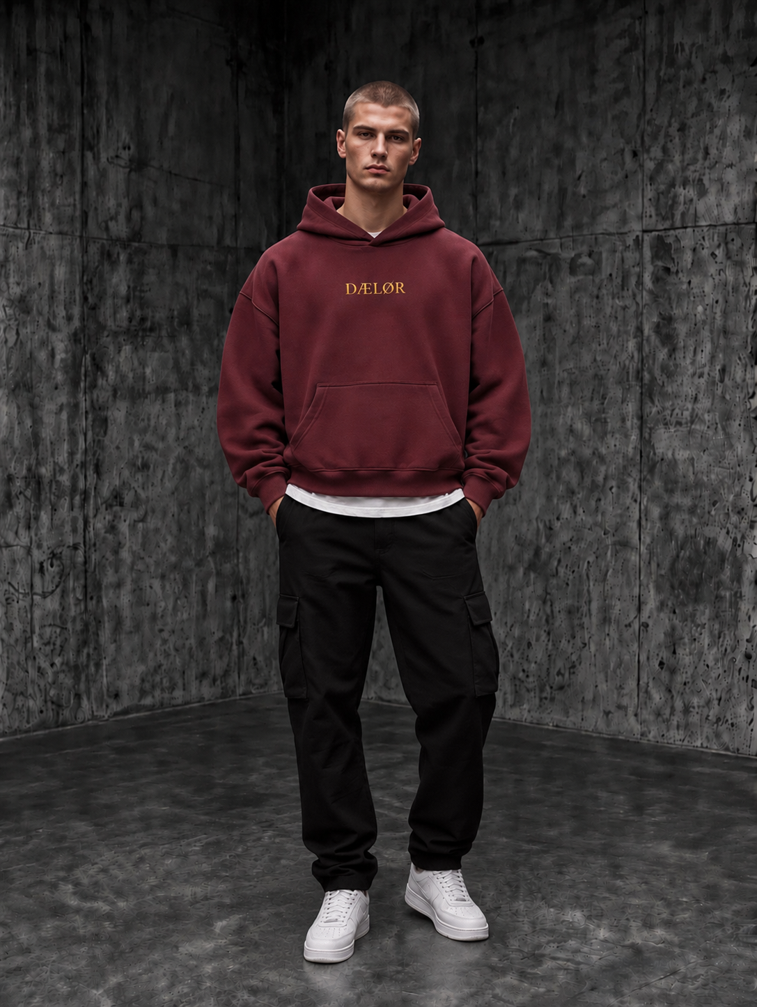 Gold Lineage Boxy Hoodie