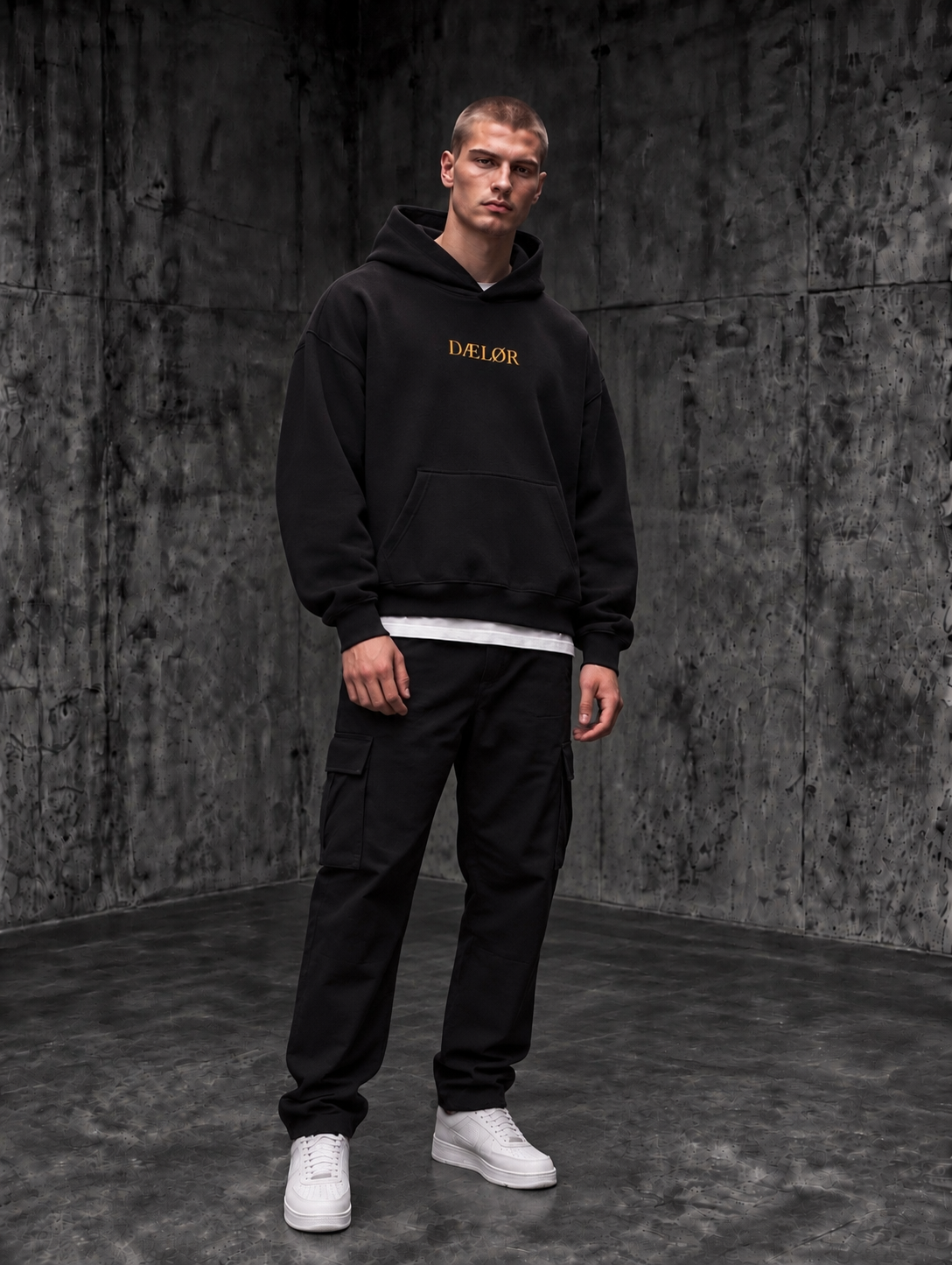 Gold Lineage Boxy Hoodie